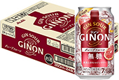 アサヒ GINON グレープフルーツ350ml  1ケース（24本）